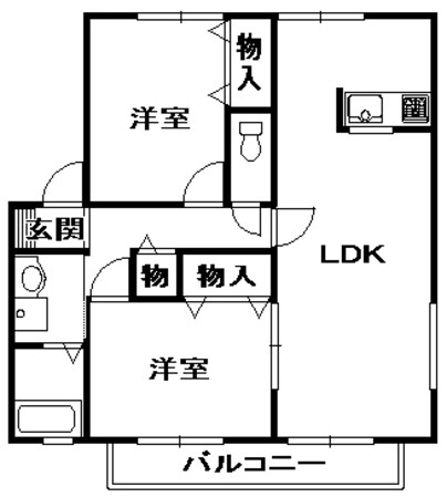 メープル南口の物件間取画像